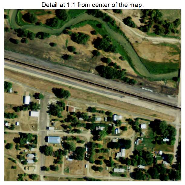 Seneca, Nebraska aerial imagery detail