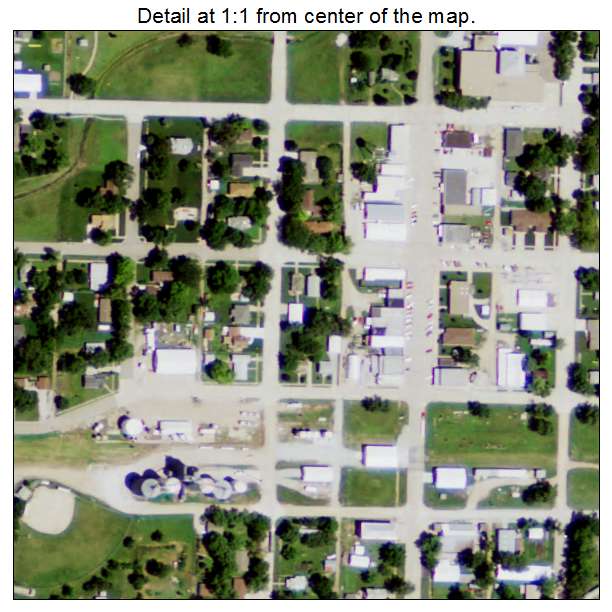 Shickley, Nebraska aerial imagery detail