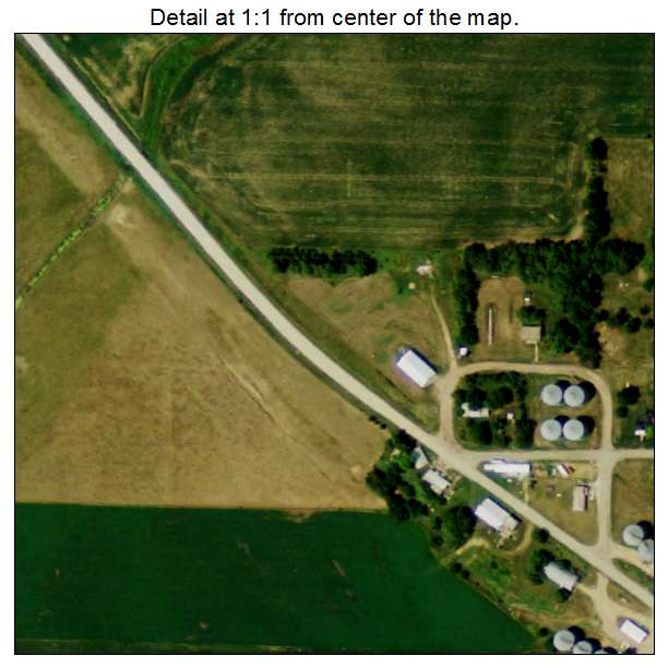 Sholes, Nebraska aerial imagery detail