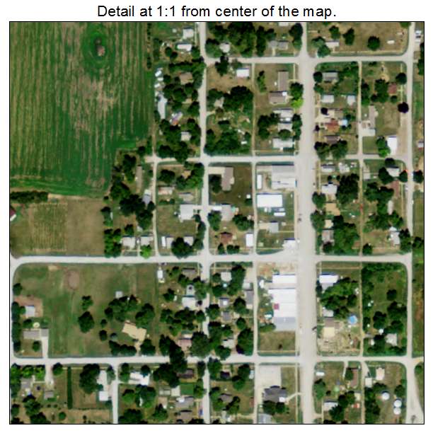 Shubert, Nebraska aerial imagery detail