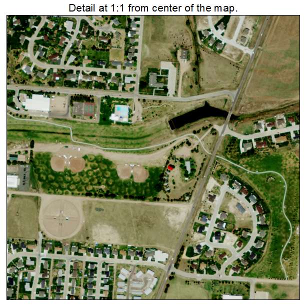 Sidney, Nebraska aerial imagery detail