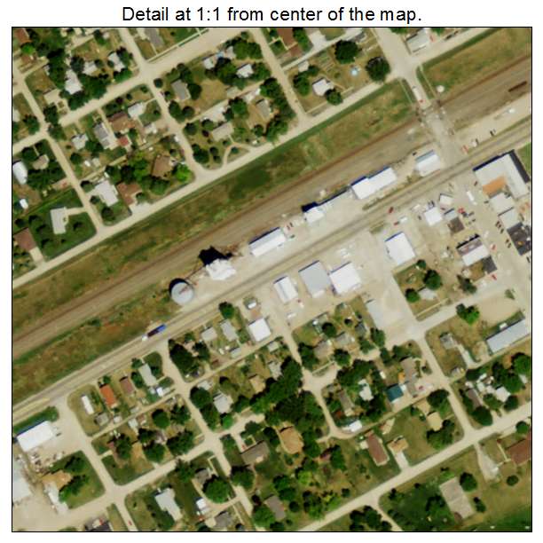 Silver Creek, Nebraska aerial imagery detail