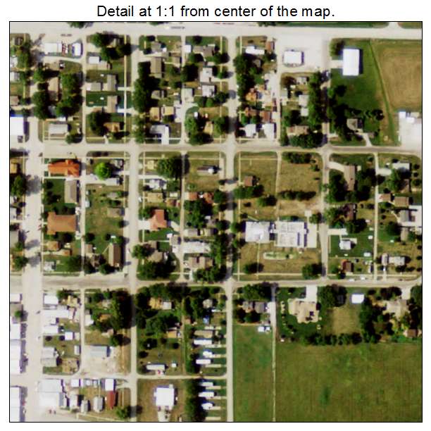 Snyder, Nebraska aerial imagery detail