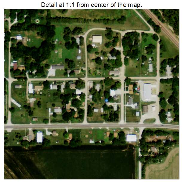 South Bend, Nebraska aerial imagery detail