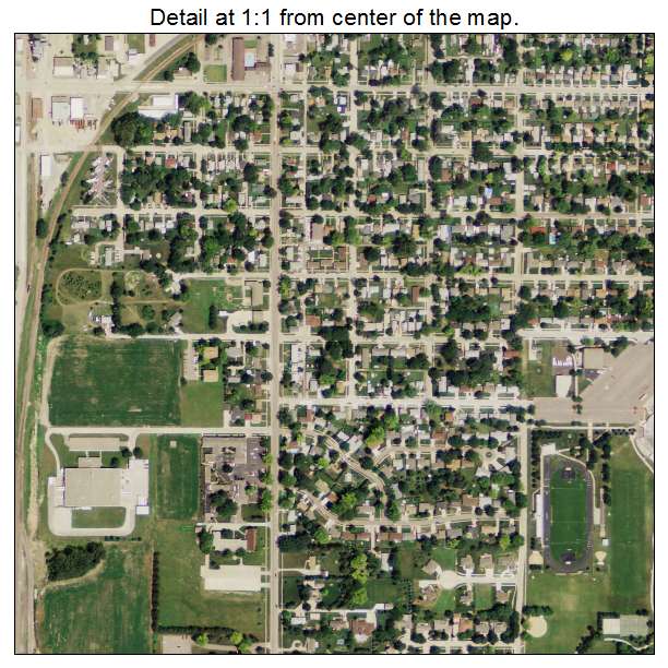 South Sioux City, Nebraska aerial imagery detail