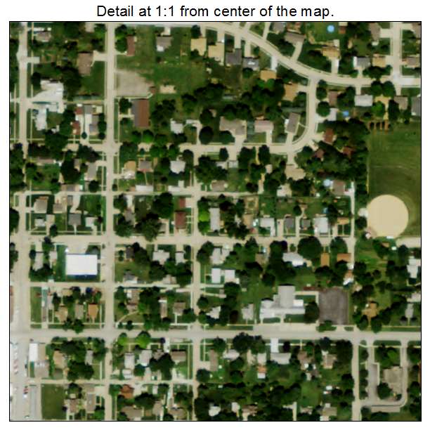 Springfield, Nebraska aerial imagery detail