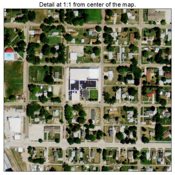 St Edward, Nebraska aerial imagery detail