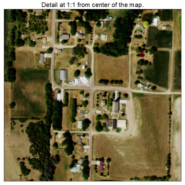 St Helena, Nebraska aerial imagery detail