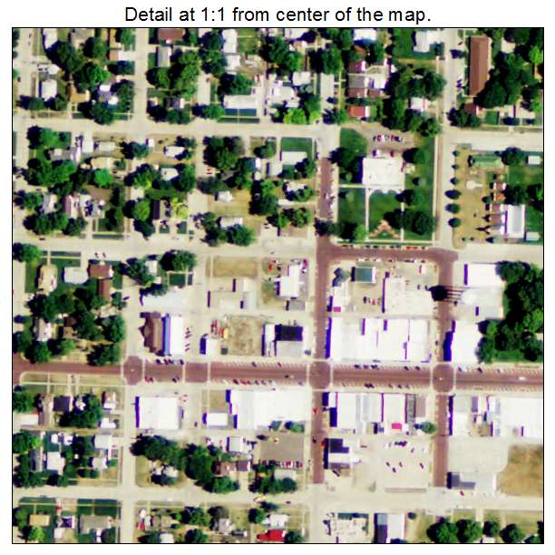 St Paul, Nebraska aerial imagery detail