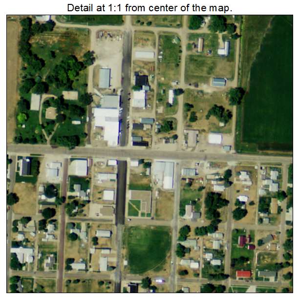Stapleton, Nebraska aerial imagery detail