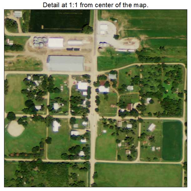 Strang, Nebraska aerial imagery detail