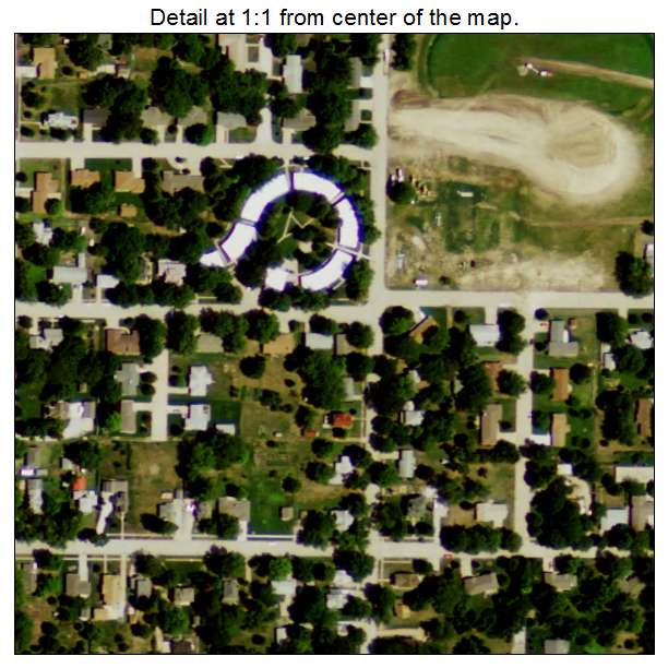 Stromsburg, Nebraska aerial imagery detail