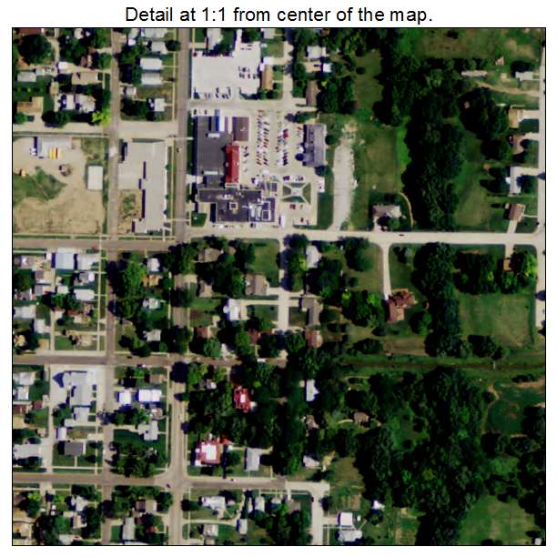 Superior, Nebraska aerial imagery detail