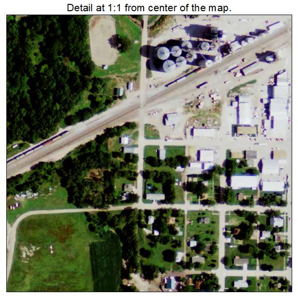 Sutton, Nebraska aerial imagery detail