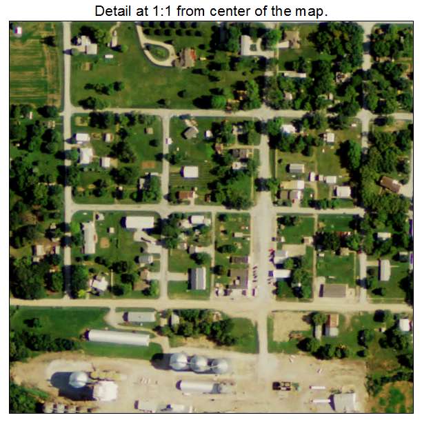 Swanton, Nebraska aerial imagery detail