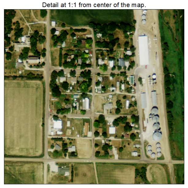 Tarnov, Nebraska aerial imagery detail