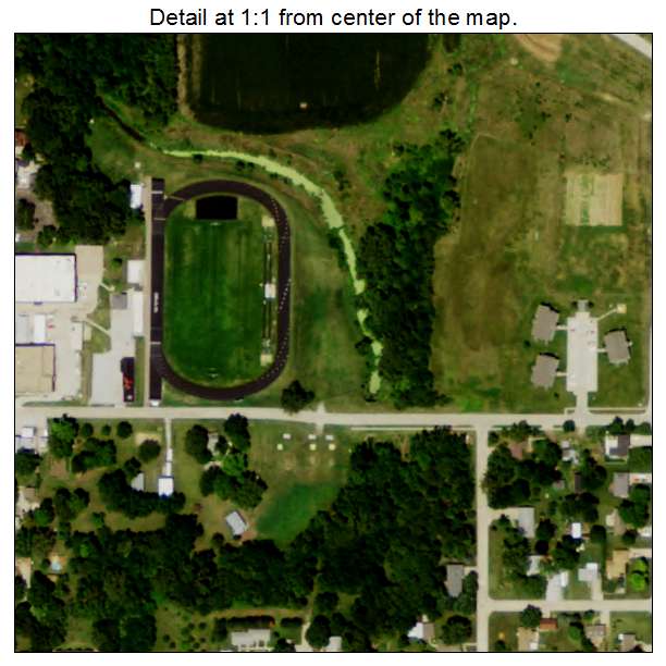 Tecumseh, Nebraska aerial imagery detail
