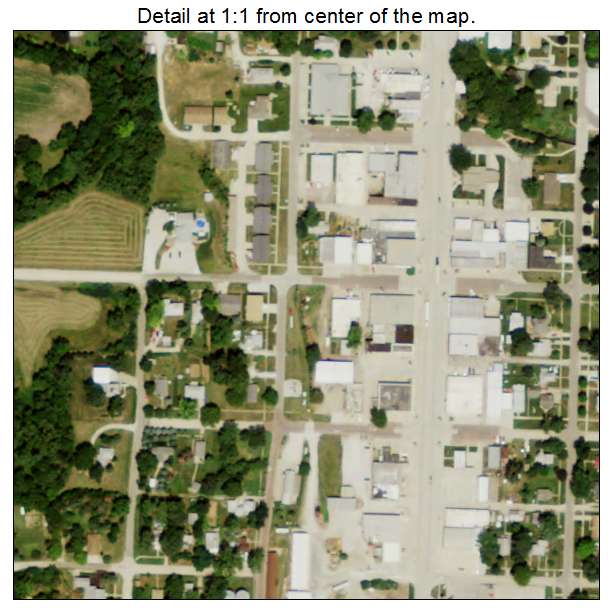 Tekamah, Nebraska aerial imagery detail