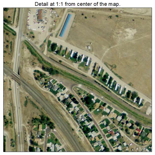 Terrytown, Nebraska aerial imagery detail