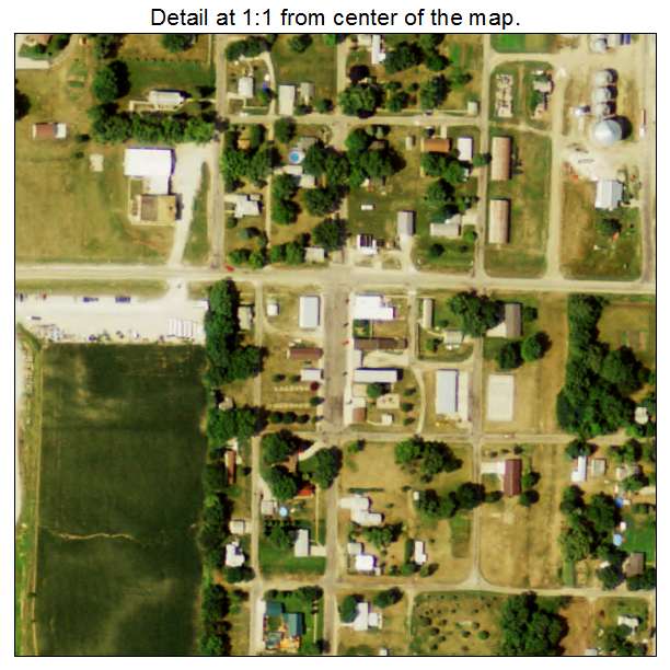Thurston, Nebraska aerial imagery detail
