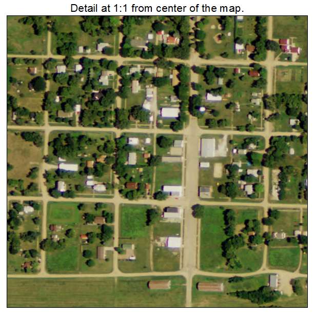 Tobias, Nebraska aerial imagery detail