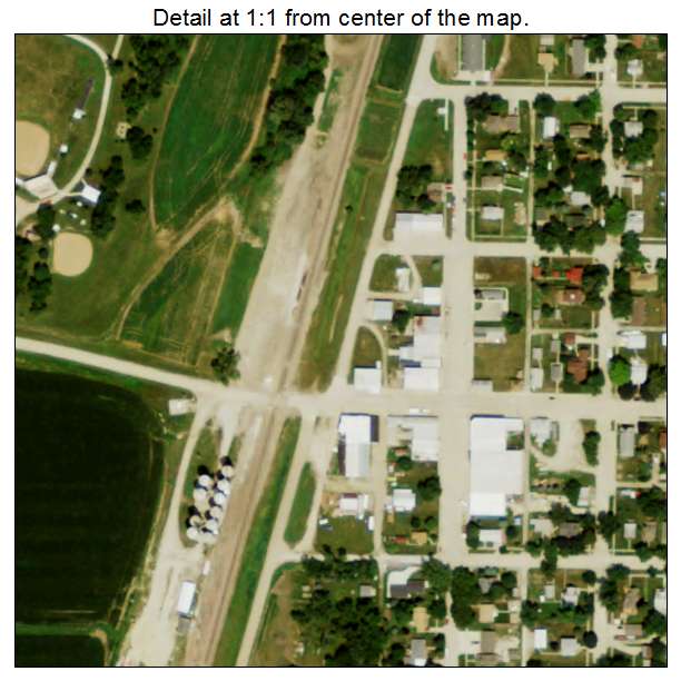 Uehling, Nebraska aerial imagery detail