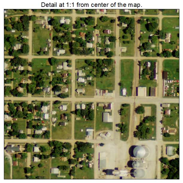 Ulysses, Nebraska aerial imagery detail
