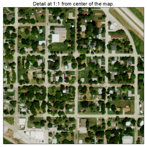 Unadilla, Nebraska aerial imagery detail