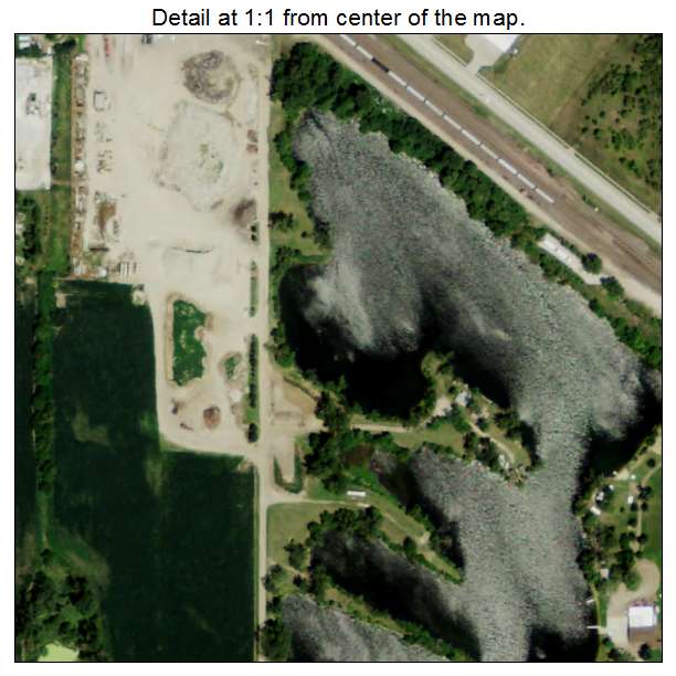 Valley, Nebraska aerial imagery detail