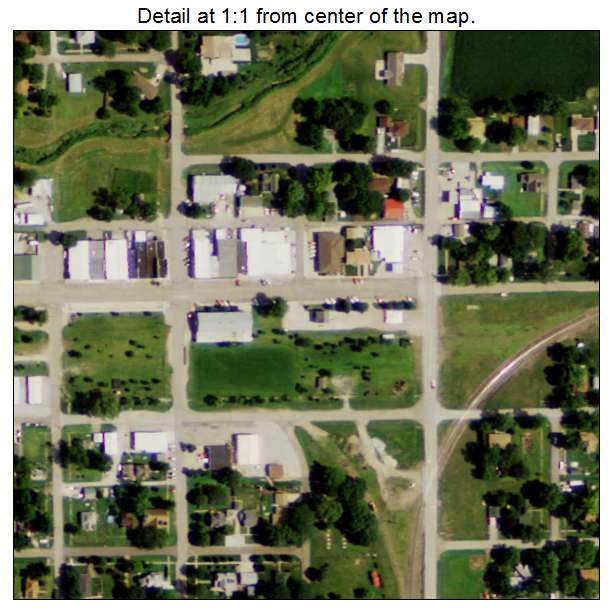 Valparaiso, Nebraska aerial imagery detail