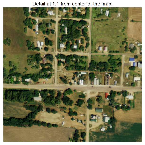 Verdel, Nebraska aerial imagery detail