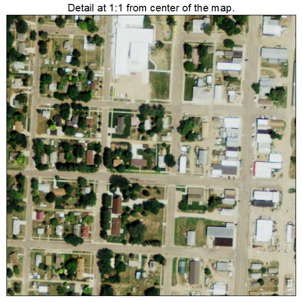 Verdigre, Nebraska aerial imagery detail