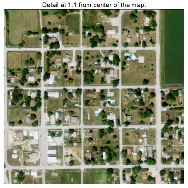 Verdon, Nebraska aerial imagery detail