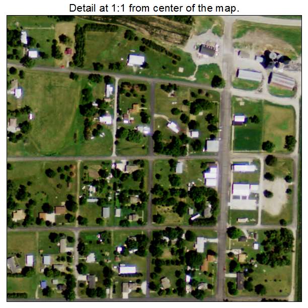 Virginia, Nebraska aerial imagery detail