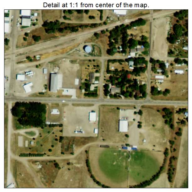 Wallace, Nebraska aerial imagery detail