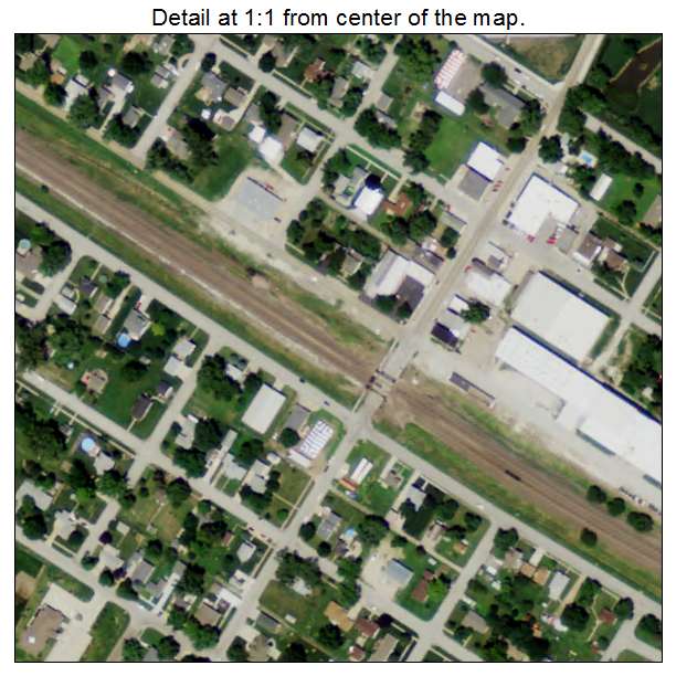 Waterloo, Nebraska aerial imagery detail
