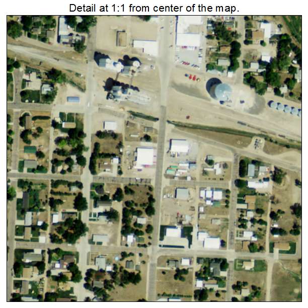 Wauneta, Nebraska aerial imagery detail