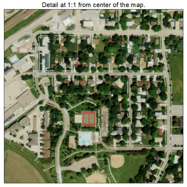 Waverly, Nebraska aerial imagery detail