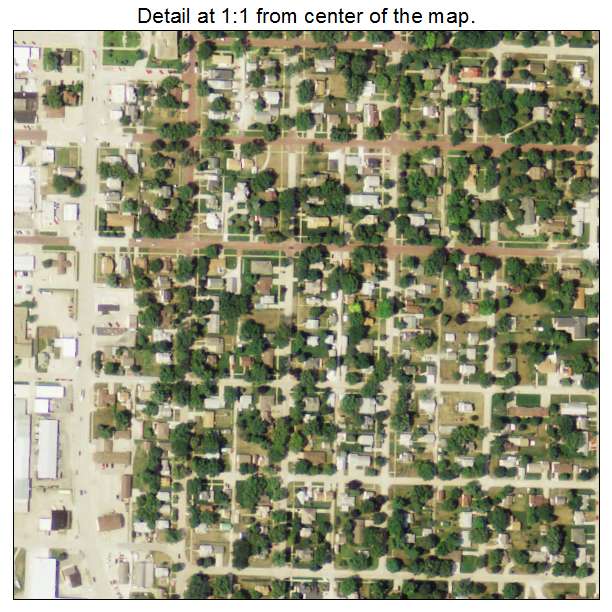 West Point, Nebraska aerial imagery detail