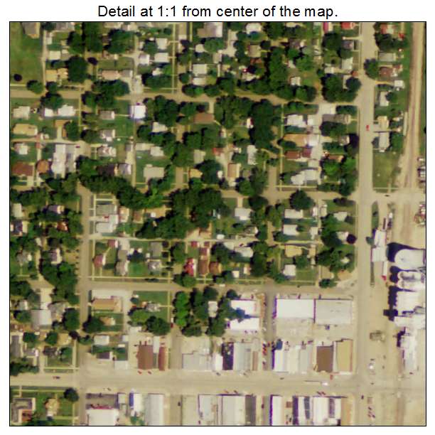 Wilber, Nebraska aerial imagery detail