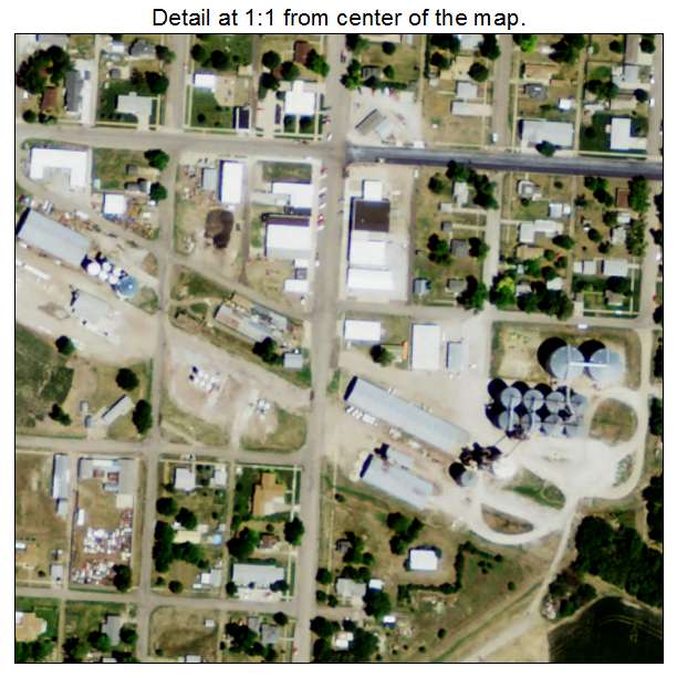 Wilcox, Nebraska aerial imagery detail