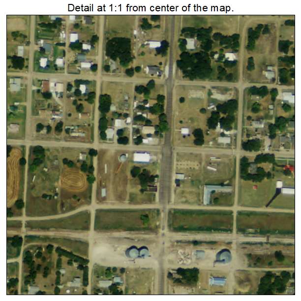 Wilsonville, Nebraska aerial imagery detail