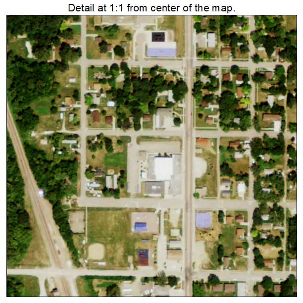 Winnebago, Nebraska aerial imagery detail