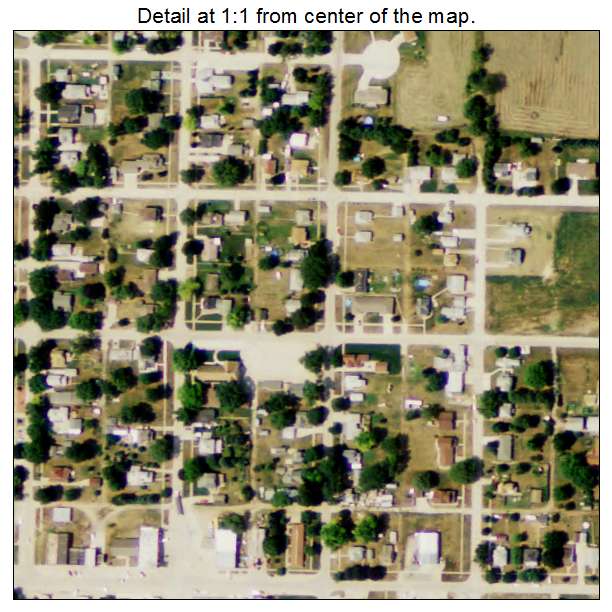 Winside, Nebraska aerial imagery detail