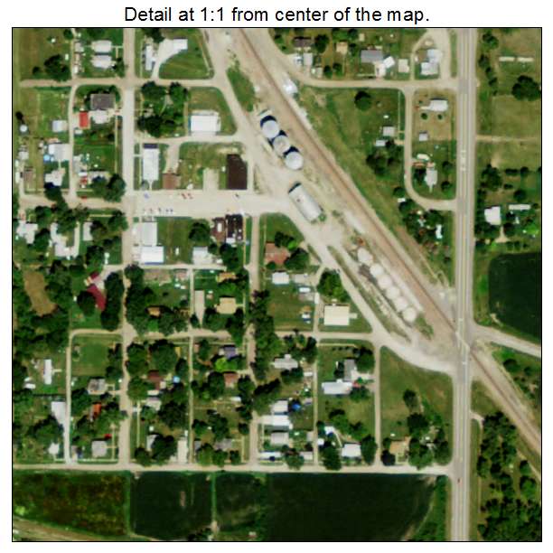 Winslow, Nebraska aerial imagery detail