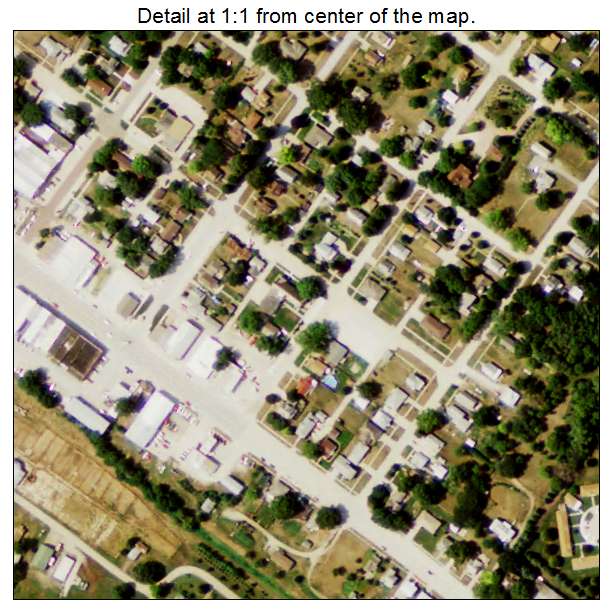 Wisner, Nebraska aerial imagery detail