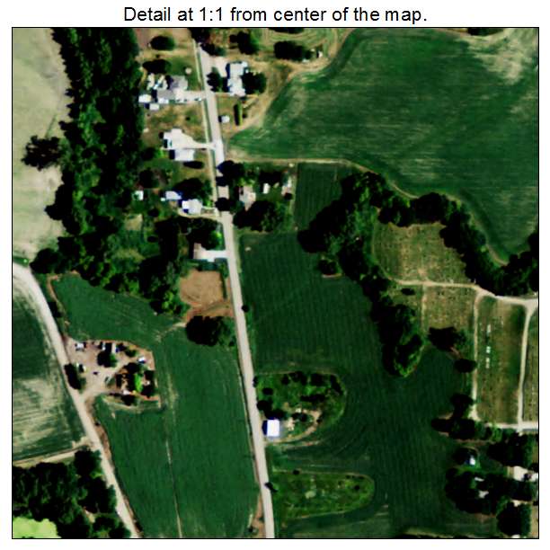 Wolbach, Nebraska aerial imagery detail