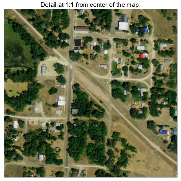 Wood Lake, Nebraska aerial imagery detail