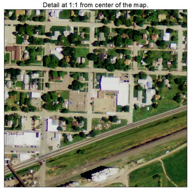Wood River, Nebraska aerial imagery detail