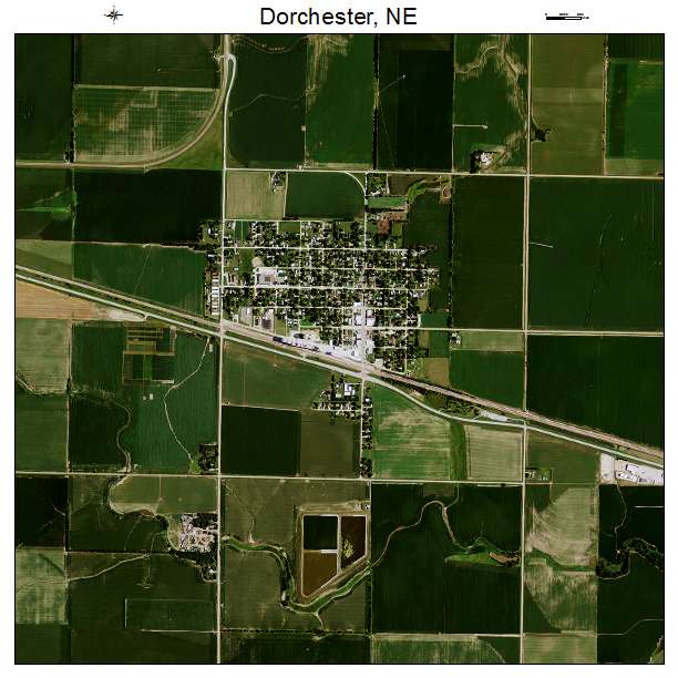 Dorchester, NE air photo map